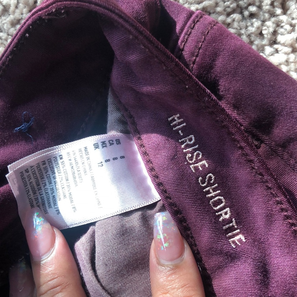 Dark Purple American Eagle Shorts